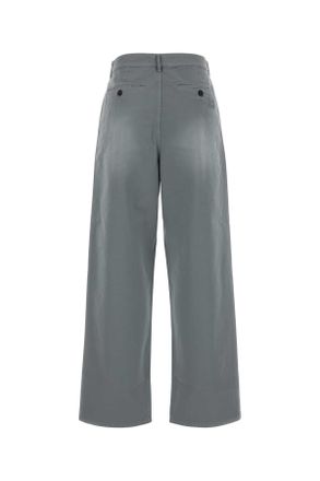 Miu Miu Womens Grey Twill Pant Acciaio Exterior: Cotton Maglieria Sweater