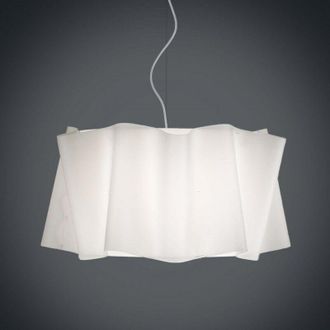 Linea Zero Linea Zero - L&aacute;mpara De Suspensi&oacute;n Folio Pantalla Blanca Di&aacute;metro 60x H37 Cm
