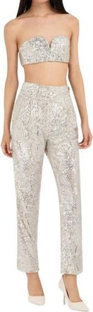 Blaz&eacute; Milano Lady Soul Basque Pants In Silver