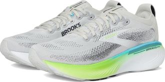 Brooks Adrenaline GTS 25 Mens Running Shoes Oyster/Green Gecko/Blue : 10.5 D - Medium, Textile
