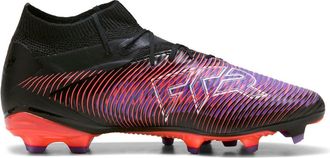 Puma Heren Future 8 Pro Stevige Grond Voetbalschoenen (Zwart, Rood)