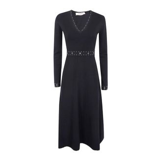 Twinset Zwart Jurk Set Elegant Chic - Dames - Casual kleedjes - Zwart - M - Kleedjes
