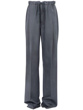 Maison Margiela moiré-effect straight-leg trousers - Grey