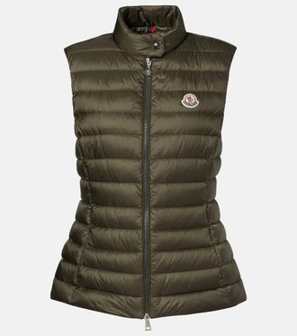 Moncler Piumino senza maniche con logo