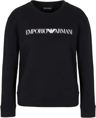 Emporio Armani Hoodies & sweatvesten, Dames, Blauw, S, Blauwe Sweatshirt 8N2M9E2J49Zf 903