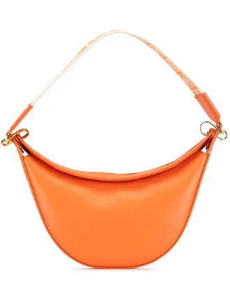 Loewe 2022 kleine Leather Luna hobo tas - Oranje