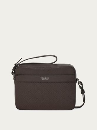Ferragamo Men Ferragamo Monogram shoulder bag Brown
