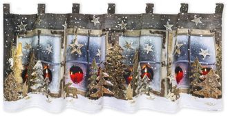 Delindo Lifestyle Scheibengardine »Winterlandschaft« Schlaufen 1 Stk. tlg. mit Schlaufenaufhängung, für die Küche