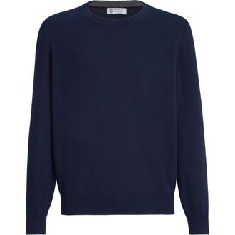 Brunello Cucinelli Cashmere sweater in Navy Blue at Nordstrom, Size 62 It