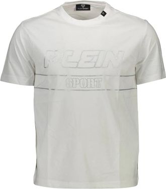 Plein Sport Tips 109 T-Shirt - Heren - Sportshirts - Wit - S - Katoen - Fitness
