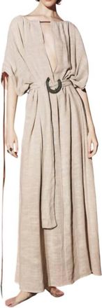 Lace Kaftan Maxi In Sand