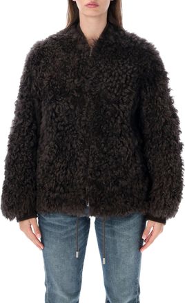 s.w.o.r.d Shearling Zip Bomber Jacket