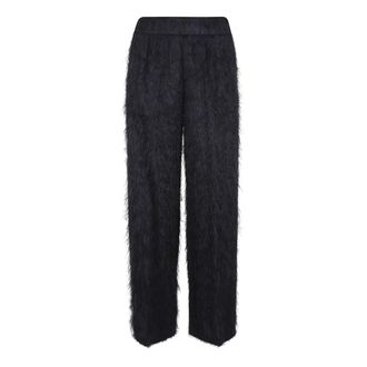 PESERICO Peserico, Straight Trousers, female, Blue, Size: XS Lightweight Viscose Fil Coup&eacute; Trousers