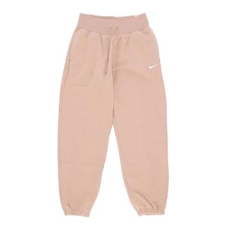 Nike Fleece Trainingsbroek High-Waisted Oversized - Dames - Trainingsbroeken - Roze - L - Katoen - Fitness