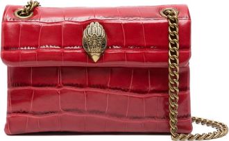 Kurt Geiger Borsa effetto coccodrillo con catena - Rosso