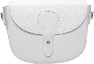 Roberta M Wit Rundleer Tas