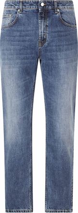 Department Five Blue Talk Five-Pocket Straight Cotton-Blend Jeans