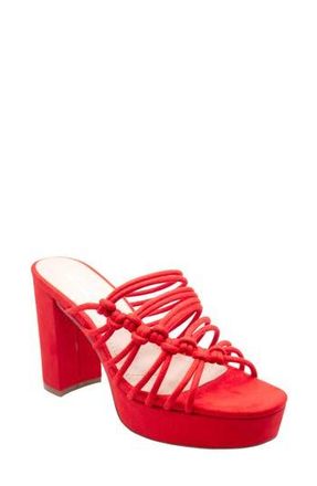 Charles by Charles David Meadow Platform Sandal in Hot Red-Ms at Nordstrom Rack, Size 6.5