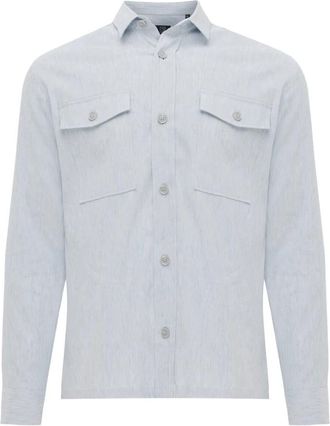 Genti Heren, Overhemden, Blauw, Maat: M Jersey