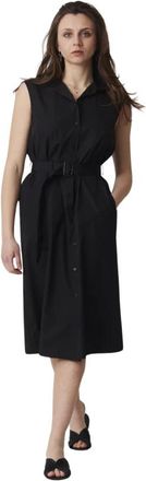 Aspesi Elegante Jurk voor Vrouwen - Dames - Korte kleedjes - Zwart - M - Kleedjes