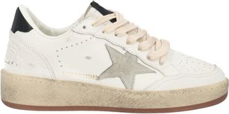 Golden Goose Ballstar Vintage-Inspired Cow Leather Sneakers