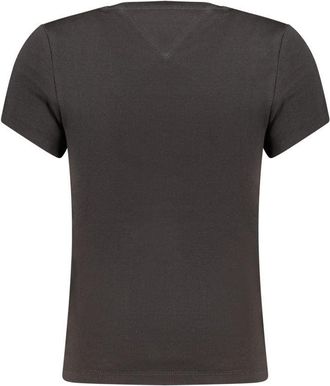 Tommy Hilfiger Logo-Embroidered Cotton T-shirt - Black