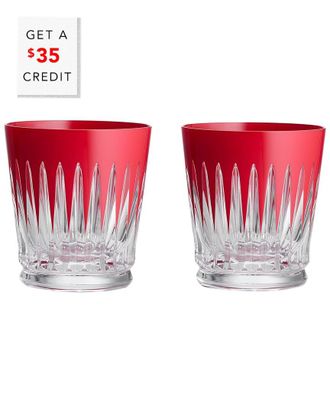 Waterford Set Of 2 New Year Tumblers: Firework