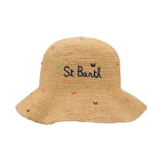 MC2 Saint Barth Hats, female, Beige, Size: ONE SIZE Hat