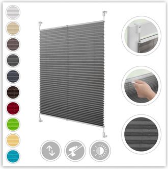 Lichtblick Original Plissee »Klemmfix« Lichtschutz ohne Bohren verspannt Faltenstore