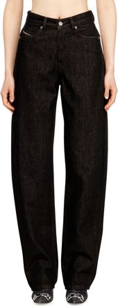 Diesel Relaxed Jeans - 1974 D-Ellz - Jeans - Woman - Black