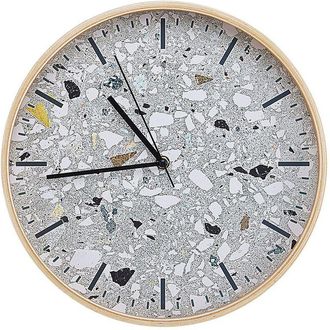 Beliani Reloj De Pared Redondo Multicolor 59 Cm Estilo Vintage Gordola