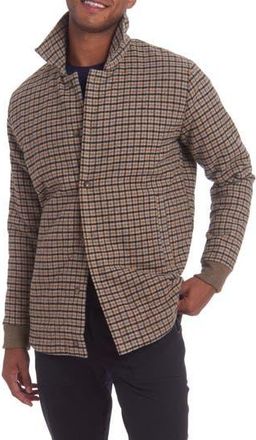 PinoPorte Quilted Wool Blend Overshirt in Tan at Nordstrom Rack, Size X-Large