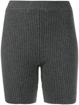 Cashmere in Love Mira knitted biker shorts - Grey