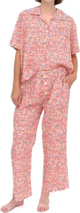 Domi Slim Frenchie Pajama Pants In Isla