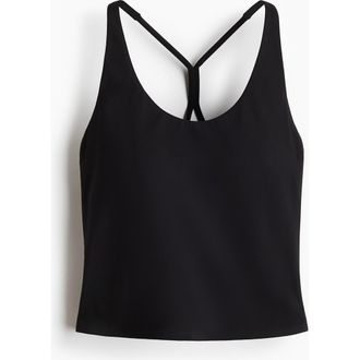 H&M Sculptmove Sports Vest Top in Black at Nordstrom, Size Xx-Large