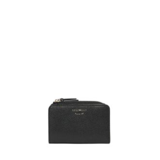 Emporio Armani Cartera Plegable de Piel Granulada - Accessories - unisex - Negro - ONE SIZE