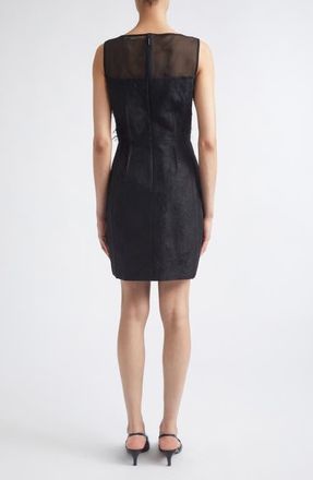 Jason Wu Textured Fray Jacquard Minidress in Black at Nordstrom, Size 6