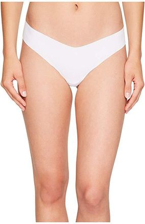 Commando Solid Thong CT01 Womens Underwear White : SM/MD, Microfiber/Nylon/Spandex
