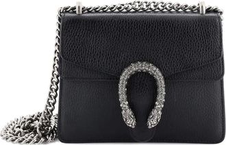 Gucci Dionysus Bag Leather Mini crossbody bag - Zwart