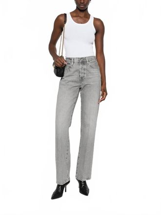 Frame Denim Vertical Straight Leg Jeans In Phantom