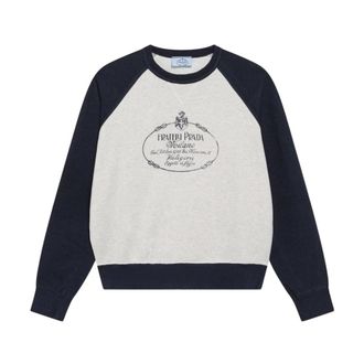 Prada Dames, Sweatshirts & Hoodies, Veelkleurig, Maat: XS Katoen