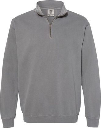Comfort Colors Garment-Dyed Quarter Zip Sweatshirt