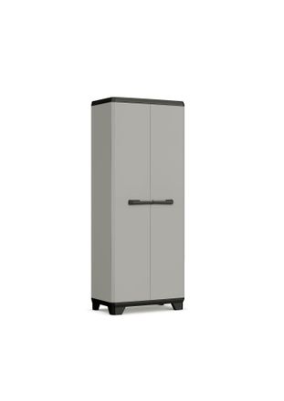 Keter Armario Escobero Planet Para Exterior Jard&iacute;n Garaje Balc&oacute;n Terraza Con Baldas Abatibles Y Resistente Uv Resina 80x44x182 Wxdxh Cm - Keter