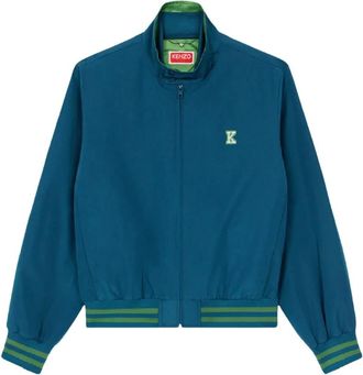 Kenzo Blauwe bomberjack met vest - Heren - Zomerjassen - Blauw - L - Katoen - Jassen