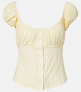 Montce Swim Millie gingham top