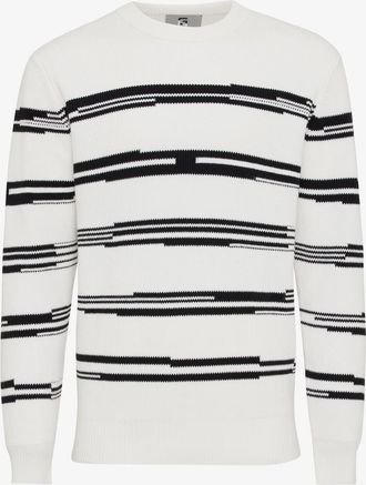 Genti Monogram round neck stripe