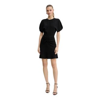 Victoria Beckham Vestido Mini Bela Fruncido - Dresses - Mujer - Negro - M