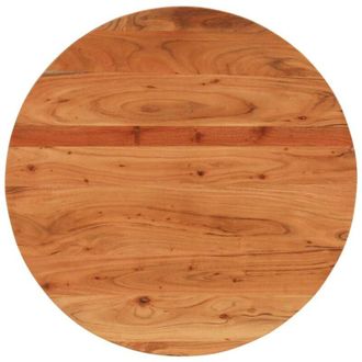 vidaXL Piano per Tavolo Ø80x3,8 cm Rotondo in Legno Massello di Acacia - Vidaxl