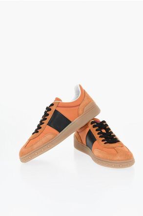 Valentino Low-top Suede Sneakers with Contrasting Side Logo size 40,5