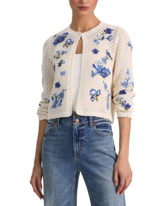 Alice & Olivia Alice + Olivia Anderson Wool-Blend Cardigan